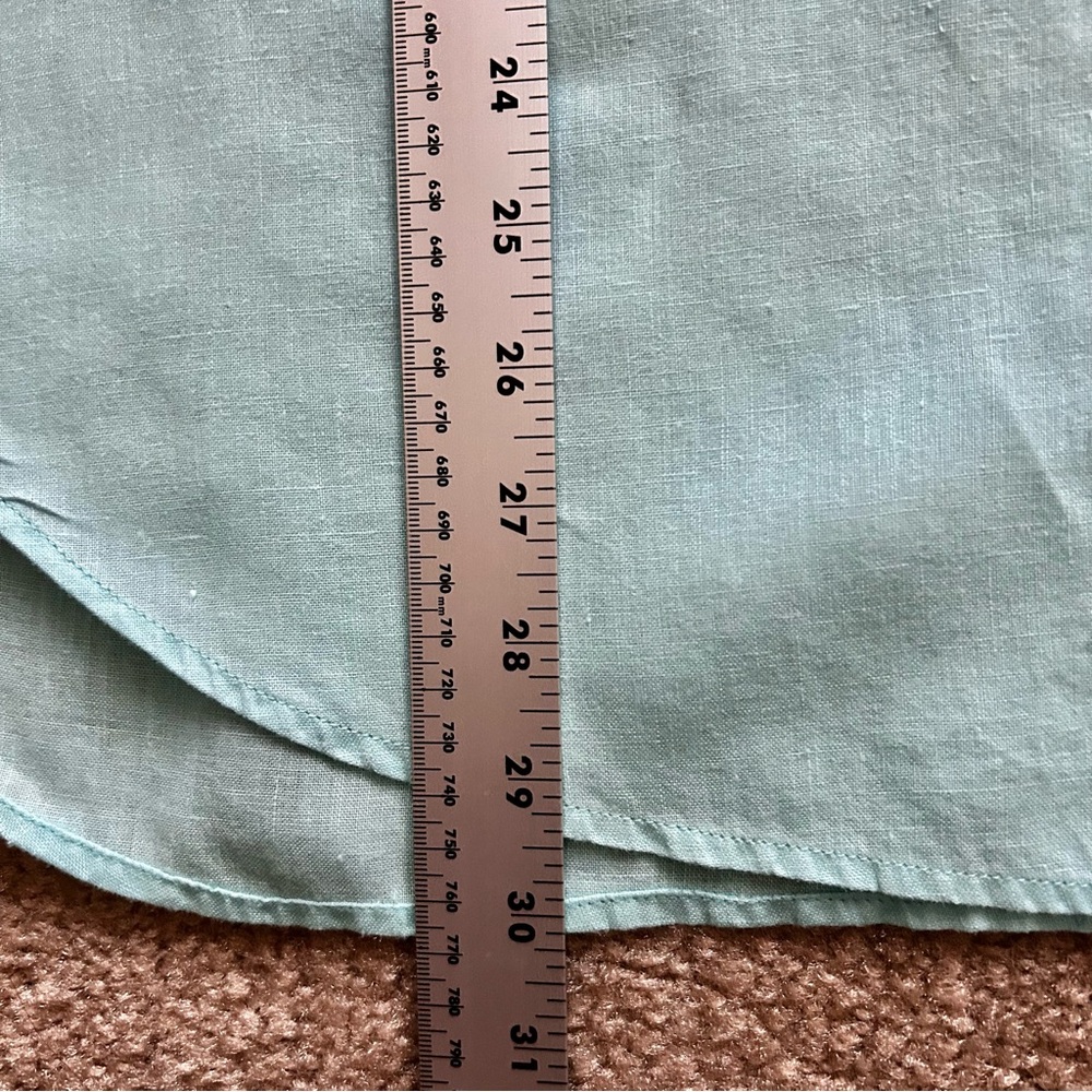 Boden Linen Long Sleeve Button Down Shirt - Picture 8 of 8
